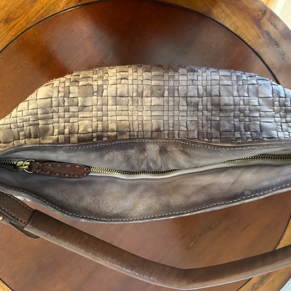 Gianni Segatta Italian Woven Leather Medium Handbag - Picture 3 of 7